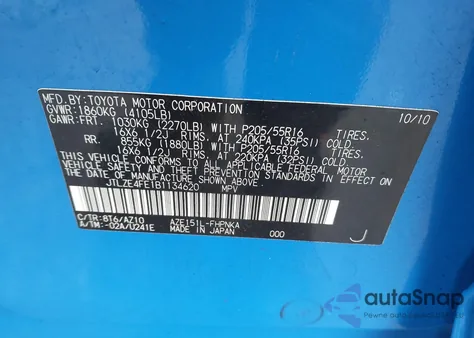 2011 Scion Xb Release Series 8.0 из США, поврежденный, VIN JTLZE4FE1B1134620